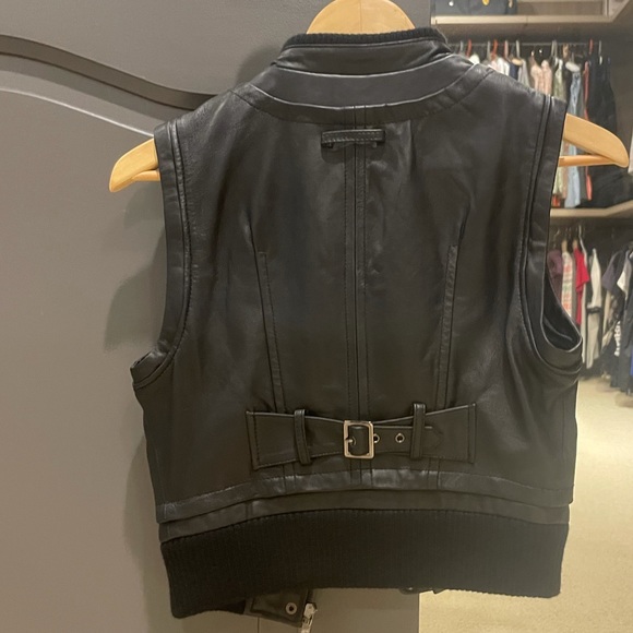 Bebe Vintage Leather Vest - Picture 3 of 3
